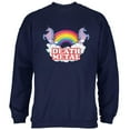 thumbnail image 1 of Death Metal Rainbow Unicorns Mens Sweatshirt Navy X-LG, 1 of 1