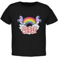 thumbnail image 1 of Death Metal Rainbow Unicorns Toddler T Shirt Black 2T, 1 of 1