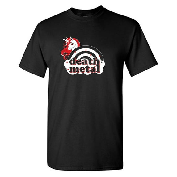 Death Metal Sarcastic Humor Graphic Tees Gift For Mens Novelty Funny T Shirt