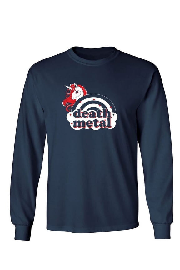 Death Metal Sarcastic Humor Novelty Men's Long Sleeve Shirts