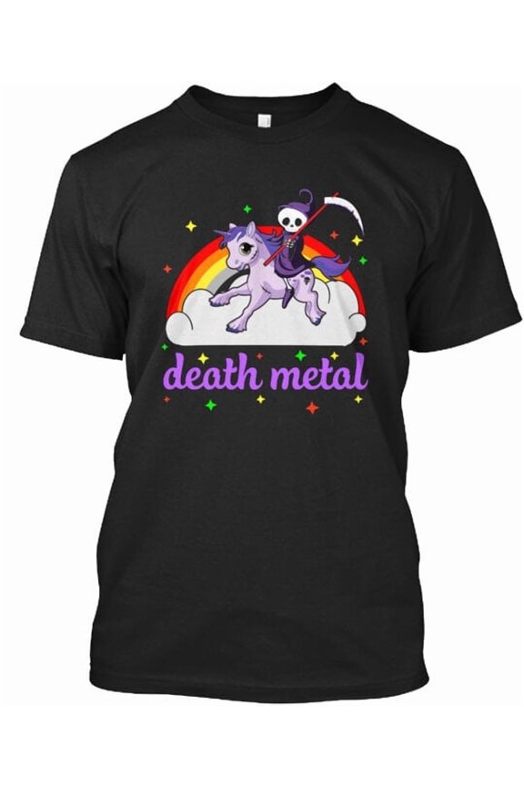 Death Metals Unicorn T-Shirt Made in the USA Size S to 5XL