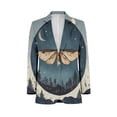thumbnail image 1 of Death Moth Moon Men Blazers Slim Clothing Summer Jacket Man Oversize Daily Suits Tops, 1 of 5