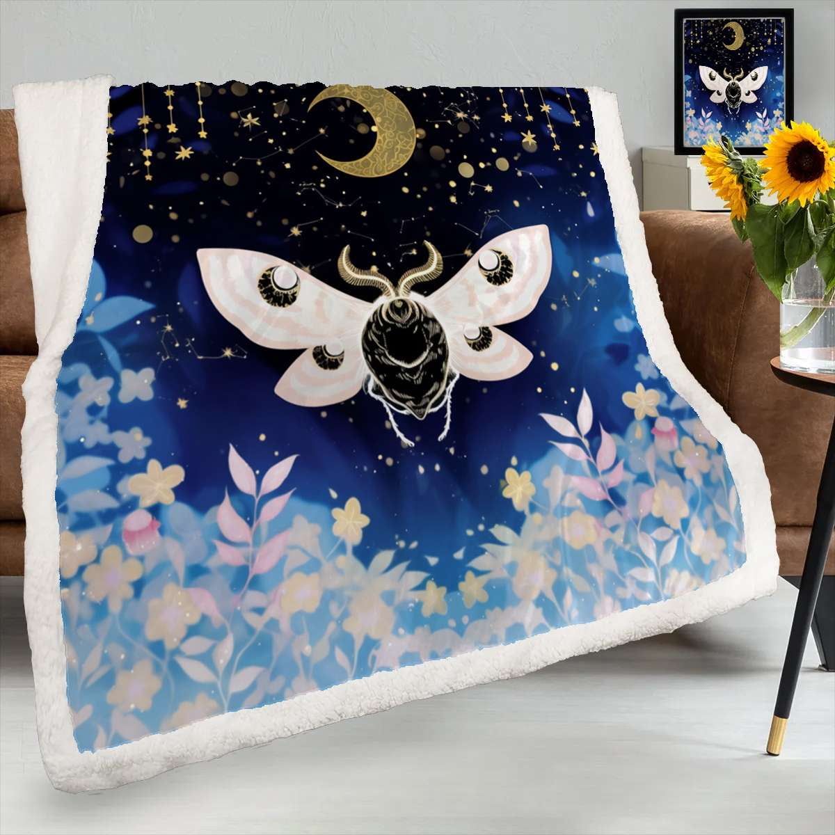 MOTH SHERPA BLANKET