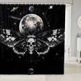 thumbnail image 1 of Death Moth Shower Curtain for Adult Gothic Style Bath Curtain Galaxy Starry Sky Bathroom Decor Boho Exotic Themed Waterproof Curtain Farm Moth Decor Shower Curtain,72" W x 84" L, 1 of 5