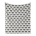 thumbnail image 1 of Death Moth Soft Flannel Fleece Throw Blanket, Hawk Moth Pattern Butterfly Conservation Miraculous Animals Print, Cozy Plush for Indoor and Outdoor Use, 50" x 70", Dark Blue Grey Coconut, by Ambesonne, 1 of 6