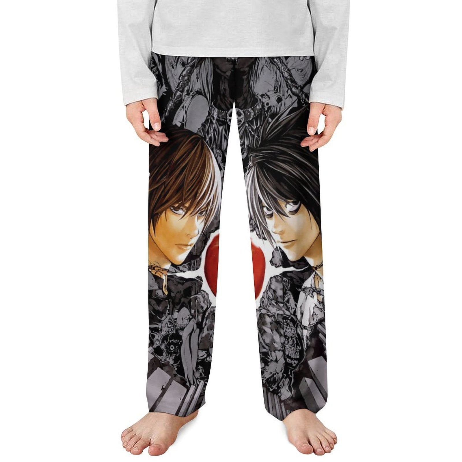 Death N0-te Pajama Pants Cartoon Casual Lounge PJ Bottoms with Pockets ...