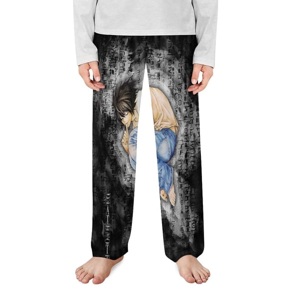 Death N0-te Pajama Pants Cartoon Casual Lounge PJ Bottoms with Pockets