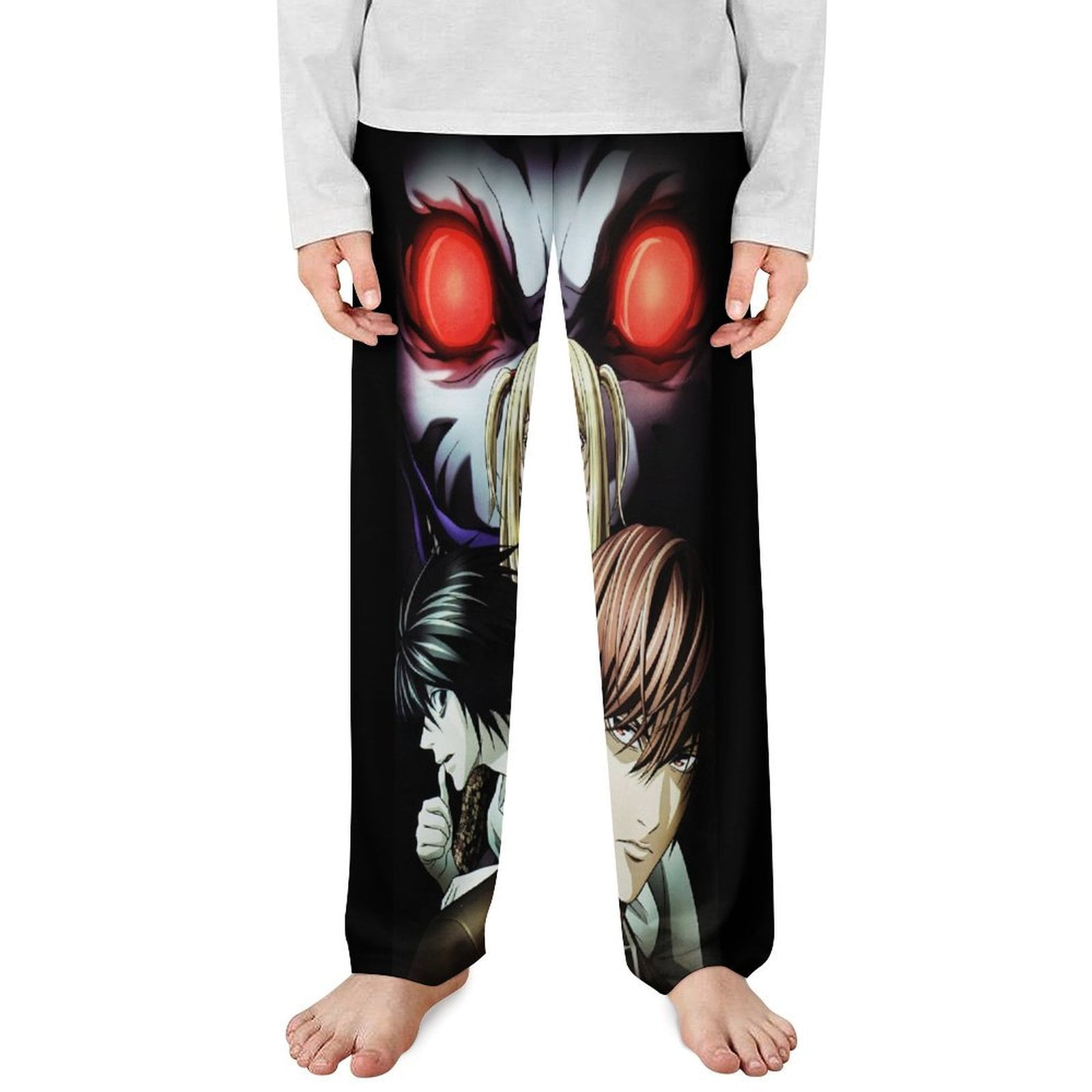 Death N0-te Pajama Pants Cartoon Casual Lounge PJ Bottoms with Pockets ...