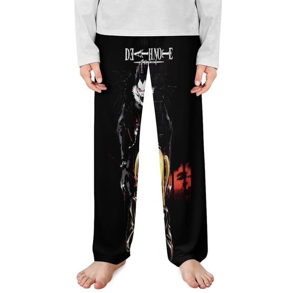 Death N0-te Pajama Pants Cartoon Casual Lounge PJ Bottoms with Pockets