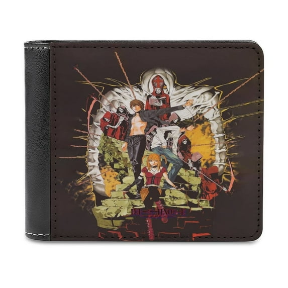 Death N0-te Wallet for Men Leather Purse Clutch Card Holders Travel ...