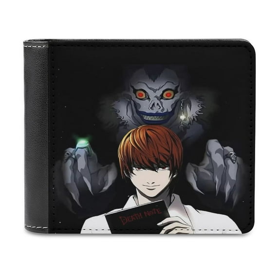 Death N0-te Wallet for Men Leather Purse Clutch Card Holders Travel ...