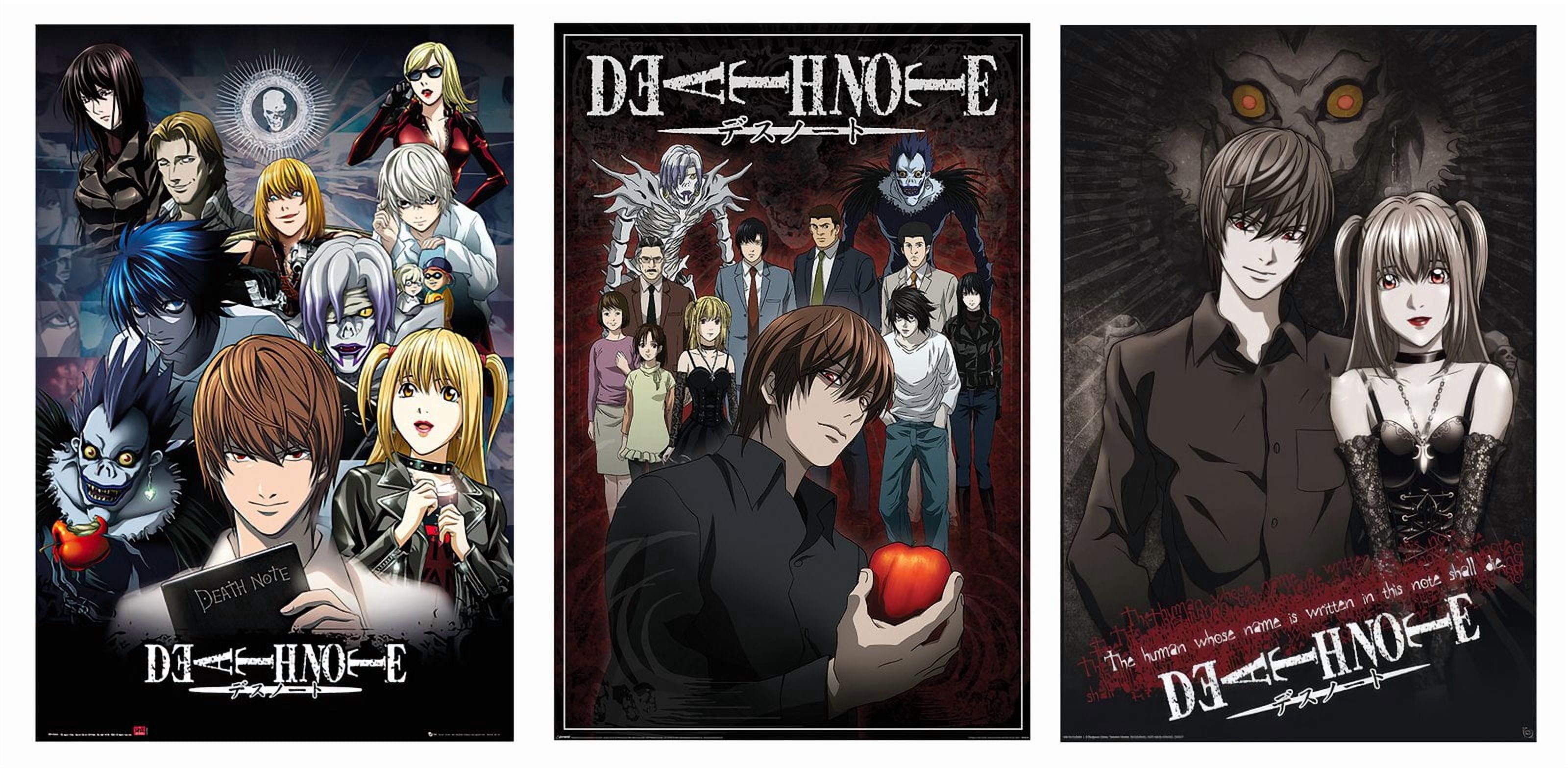 Death Note - 3 Piece Anime Poster Set (The Favorites 1 - Character ...