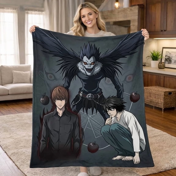 Death Note Anime, Anime Lovers Gift 1 Flannel Blanket