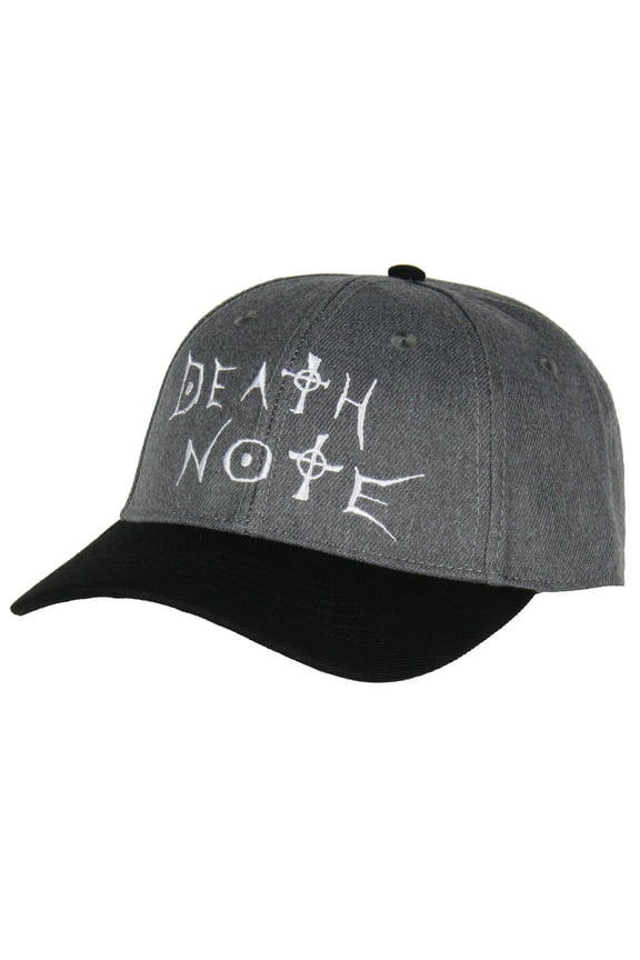 Death Note Anime Manga Embroidered Logo Design Adult OSFM Precurved Snapback Hat For Men And Women