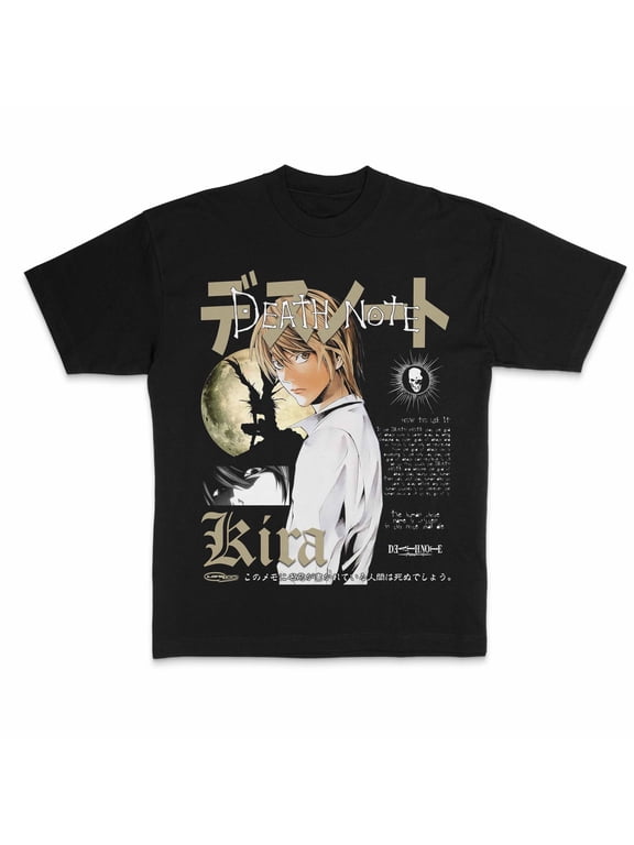 Death Note Anime T-Shirt, Light Yagami Tee Sizes S-5Xl GooGate