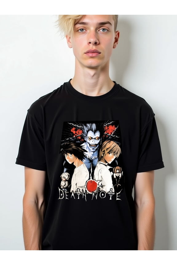 Death Note Anime T-Shirt Mens funny t shirts black elegantly 2026 Casual sportswear Daily and weekend wear Classic Unisex Shirt Cotton tshirts