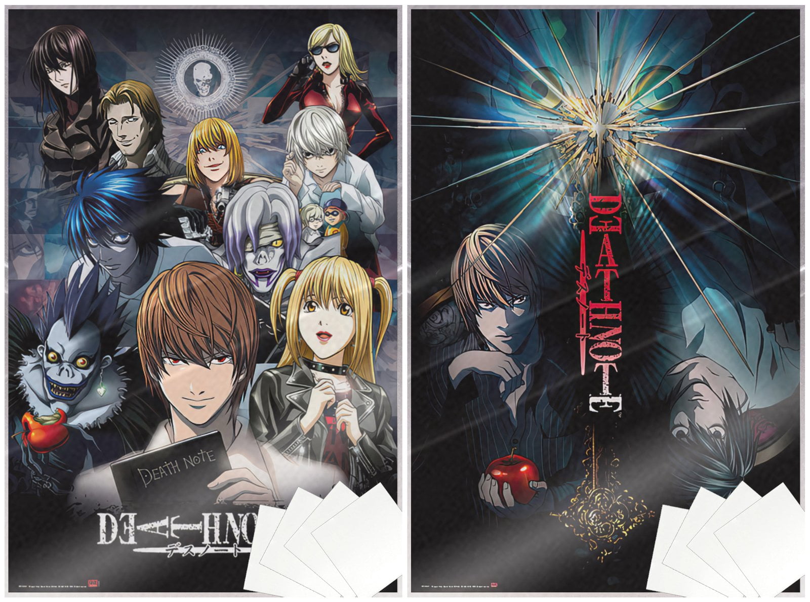 Death Note - Anime TV Show Poster Set (Character Montage & Light vs. L ...