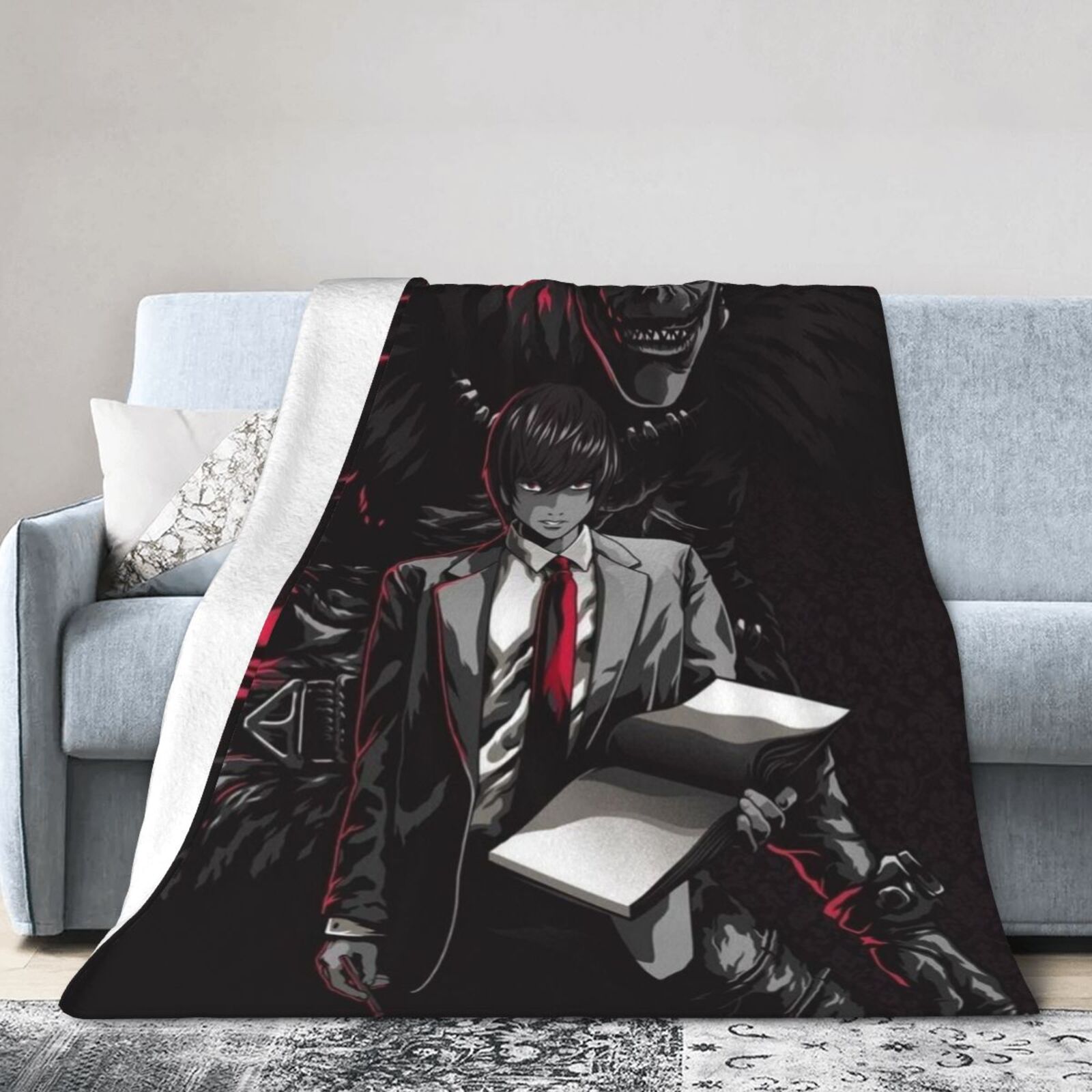 Death Note Blanket Soft Warm Flannel Air Conditioning Blanket Throw