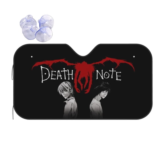 Death Note Car Windshield Sun Shade Auto Front Window Sunshade Cover Block Uv Rays Sun Visor Protector Car Accessories For Car Truck Suv Medium