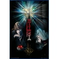 thumbnail image 1 of Death Note - Framed Manga / Anime TV Show Poster (Duo - Light Vs. L) (Size: 25" X 37") (Metallic Blue Plastic Frame), 1 of 6