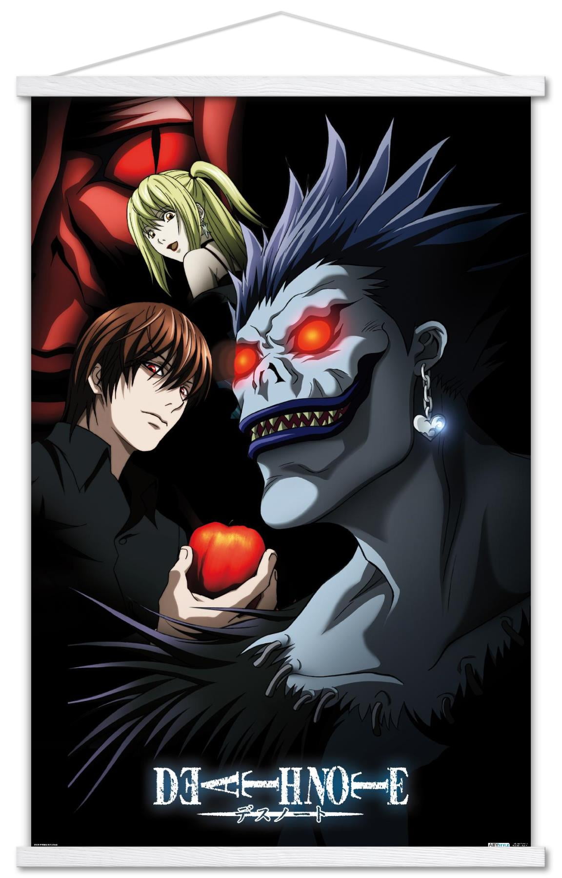 ANIME POSTER FRAME - DEATH NOTE MANGA - Black Framed Wall Poster For Home  And Office With Frame, (12.6*9.6) Photographic Paper - Abstract,  Decorative, Nature, Pop Art, Abstract, Minimal Art, Animation 