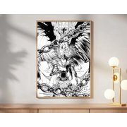 Death Note L And Light, Ryuk Gothic Manga Art Poster Unframed Size 24x36 GooGate