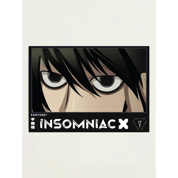 Death Note L - Insomniac Anime Eyes Japanese Cozy Anime Style Poster Unframed Size 24''x36'' GooGate