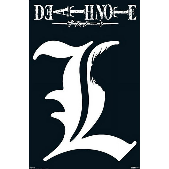 Death Note - L Symbol Wall Poster, 14.725" x 22.375"