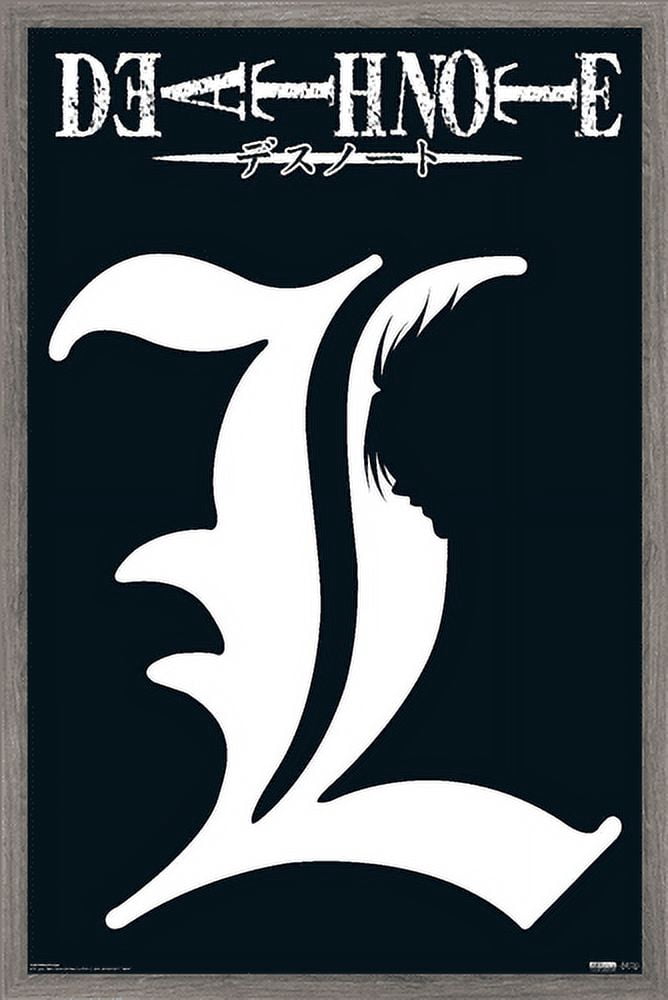 デスノートエルポスター Death-Note-L-Symbol-Wall-