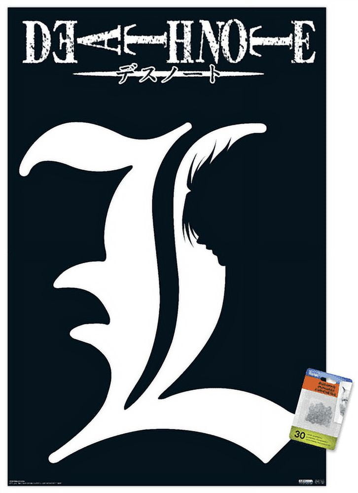 デスノートエルポスター Death-Note-L-Symbol-Wall-