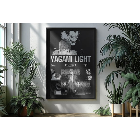 Death Note Light Yagami Anime Manga Poster Unframed Size 24''x36'' GooGate