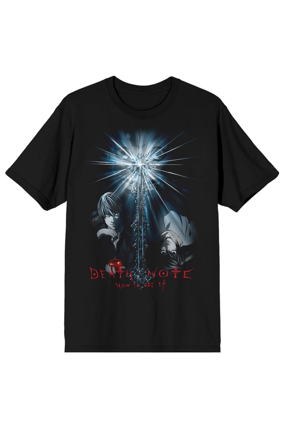 Death Note Men's Black Short Sleeve Tee-Medium