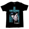 thumbnail image 1 of Death Note Mens T-Shirt - Duo Over Teal Cross (Small), 1 of 1