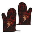 thumbnail image 1 of Death Note Oven Mitts Scald-Proof Gloves Heat Resistant Oven Gloves Perfect For Bbq, Baking, Cooking, Grilling, 1 of 9