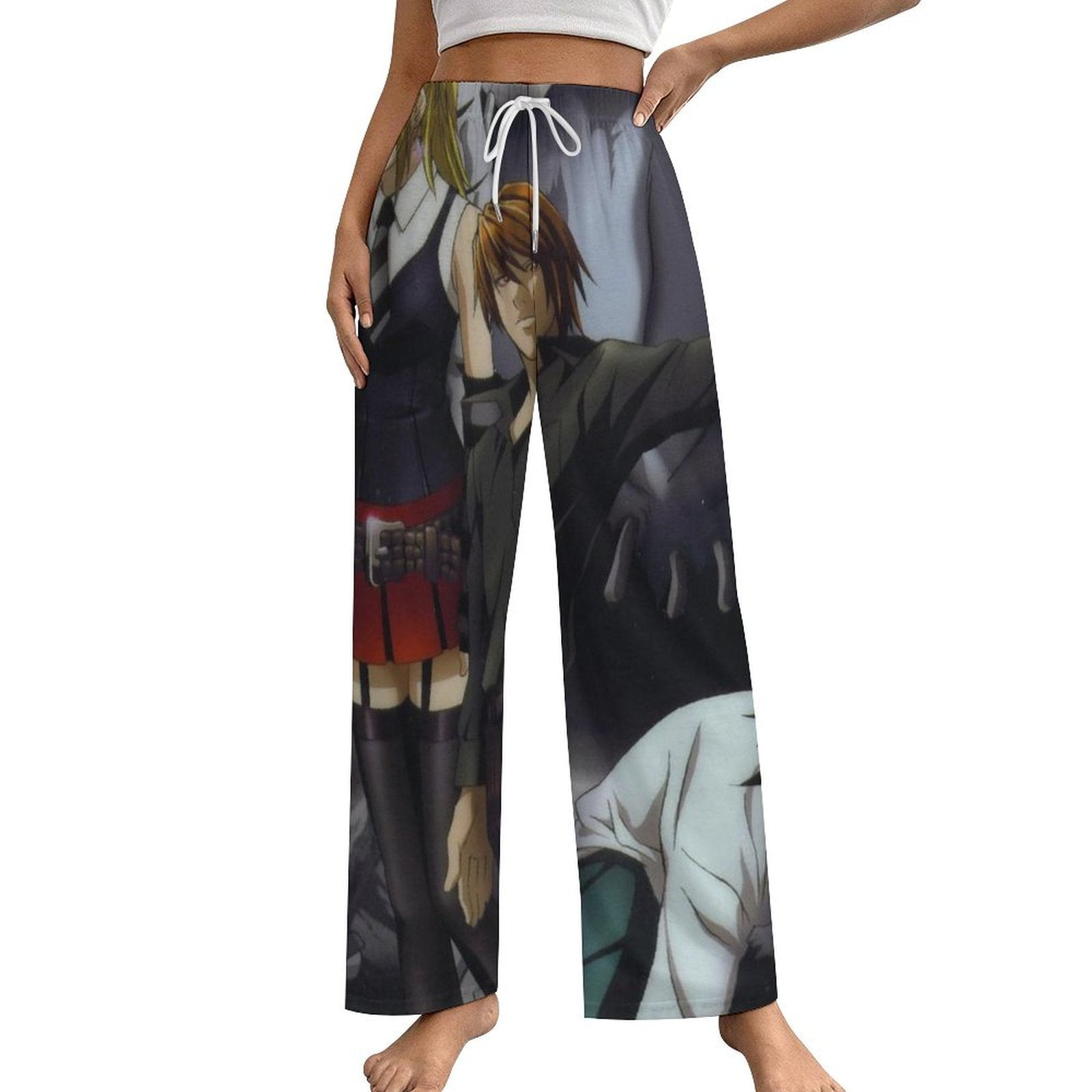 Death Note Poster Anime Home Pajama Pants For Womens Comfortable Soft ...
