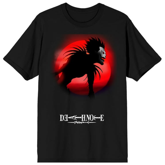 Death Note Ryuk Men's Black Crew Neck Short Sleeve T-shirt-Medium