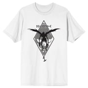 Death Note Ryuk Skull and Apple Men's White Graphic Tee