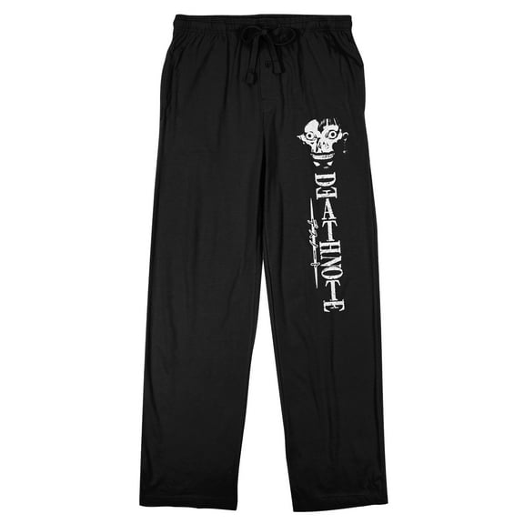 Death Note Ryuk Title Logo Men's Black Sleep Pajama Pants