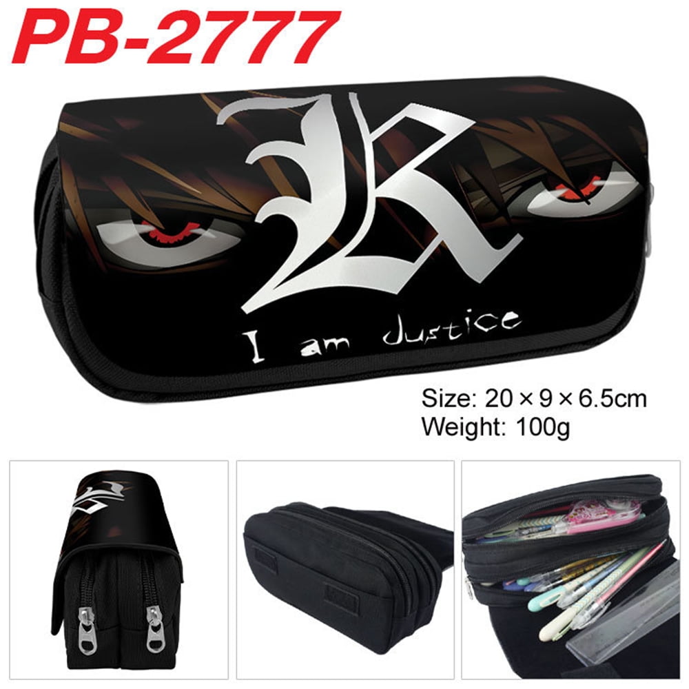 Death Note Student Pencil Case Large Capacity Zipper Pencil Case Wallet ...