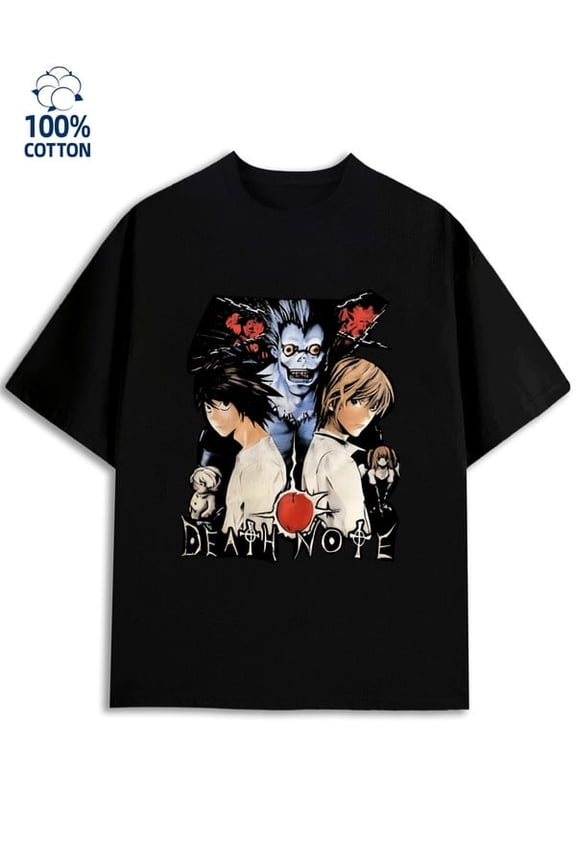 Death Note Tee men black Classic Unisex Shirt Graphic Tee tshirts Classic Unisex Shirt Short Sleeve tshirts Funny Unisex Shirt Printed tshirts Classic Unisex Shirt Printed tshirts