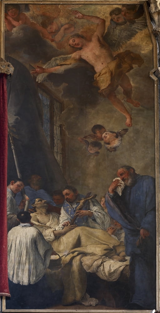 Death Of St Lorenzo Giustiniani Canvas Art -  (24 x 36)