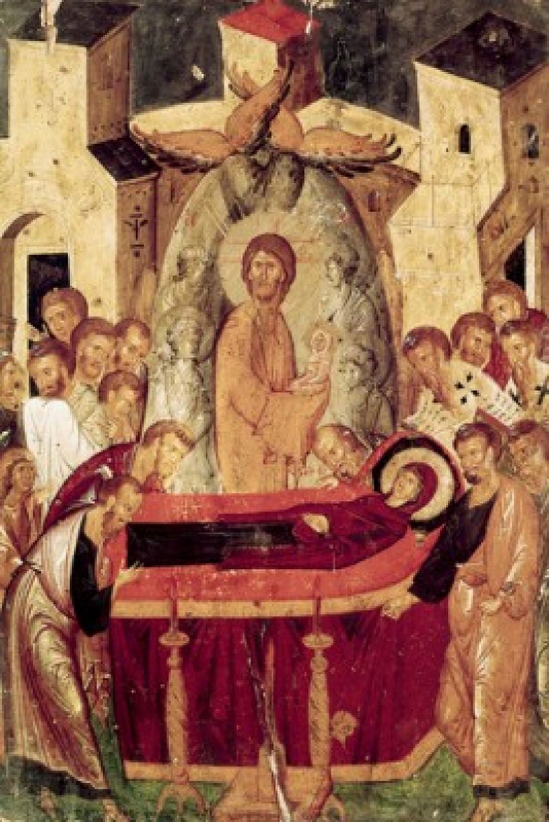 Death Of The Virgin Byzantine Art(5th C-15th C ) Galleria dell Accademia Florence Italy Canvas Art - (18 x 24)