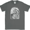 thumbnail image 1 of Death Prefers Decaf T-Shirt Funny Caffeine Coffee Humor Novelty Tee - Charcoal, L, 1 of 1