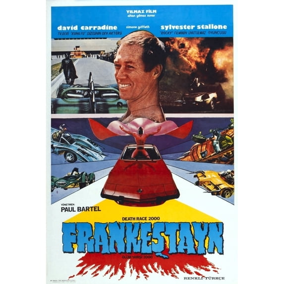 Death Race 2000 Turkish Poster Art David Carradine 1975 Movie Poster Masterprint
