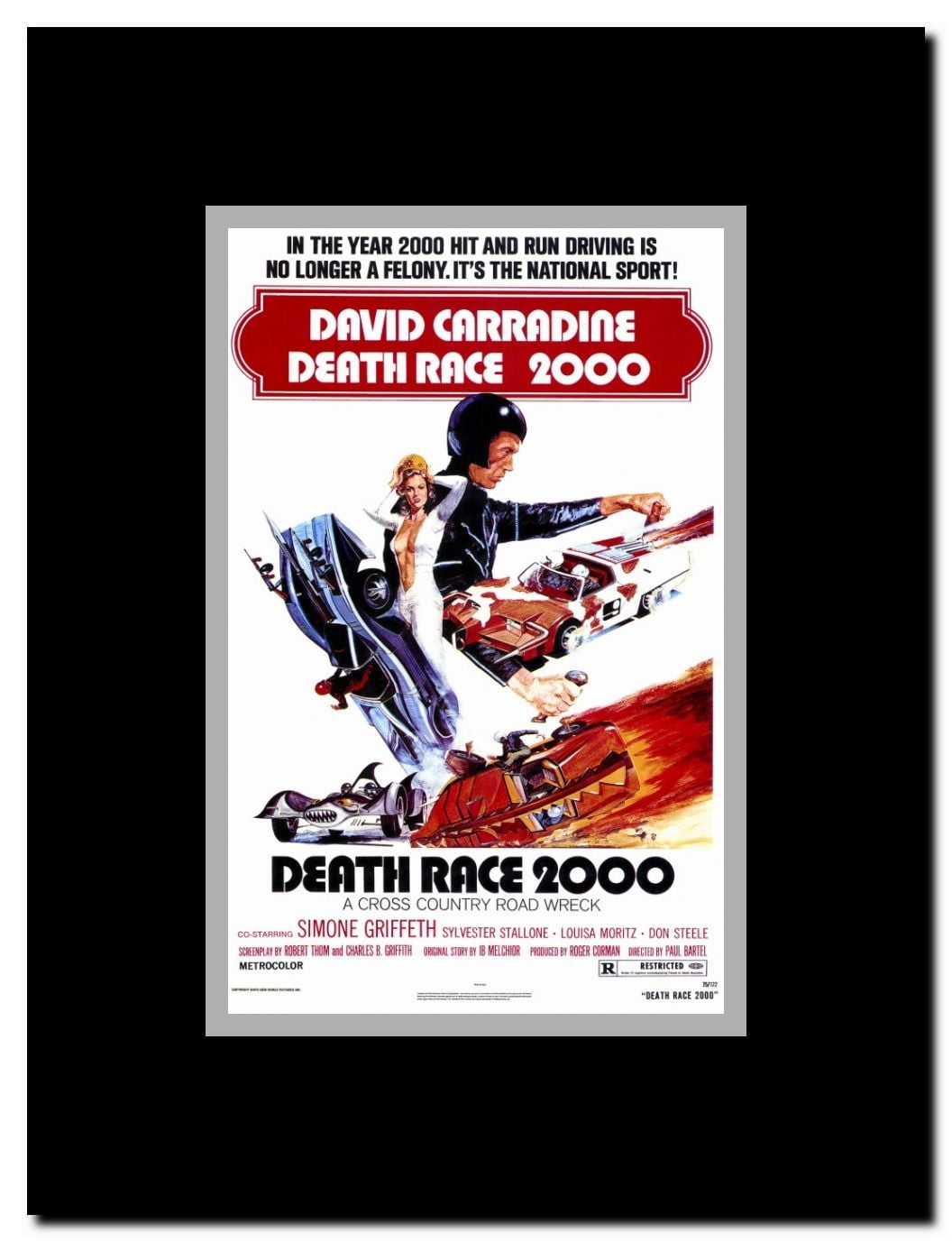 Death Race 2000 Framed Movie Poster