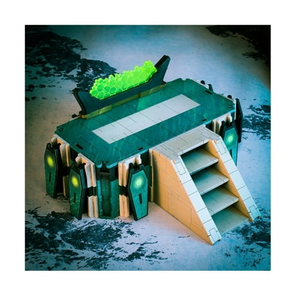 Death Ray Designs Half Block Defense - Clear Fluorescent Green New