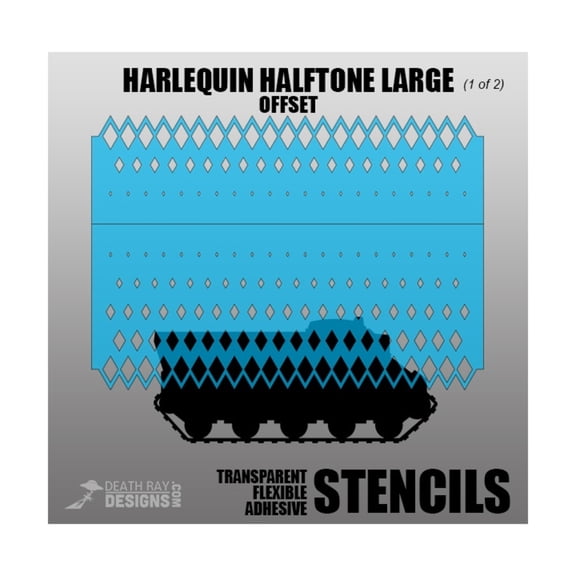 Death Ray Designs Harlequin Halftone Large - Offset New