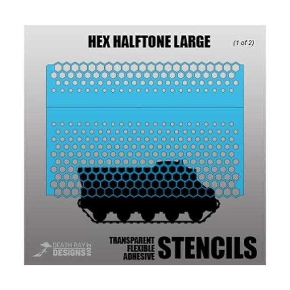 Death Ray Designs Hex Halftone Large New