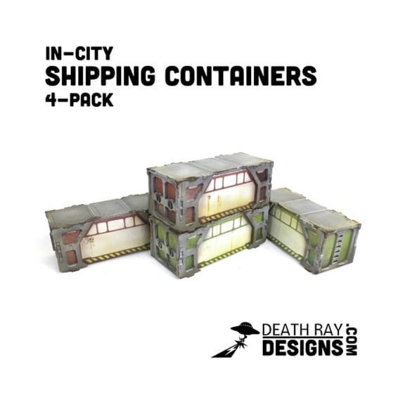 Death Ray Designs Shipping Container 4-Pack New