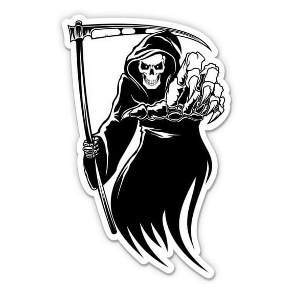 Death Reaper - 7" Vinyl Sticker - For Car Laptop I-Pad - Waterproof Decal